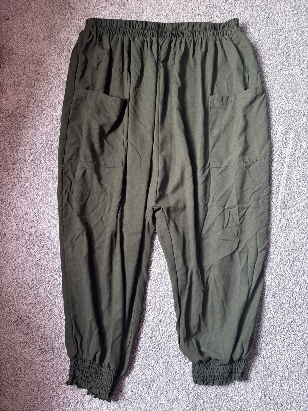 Green Harem Pants